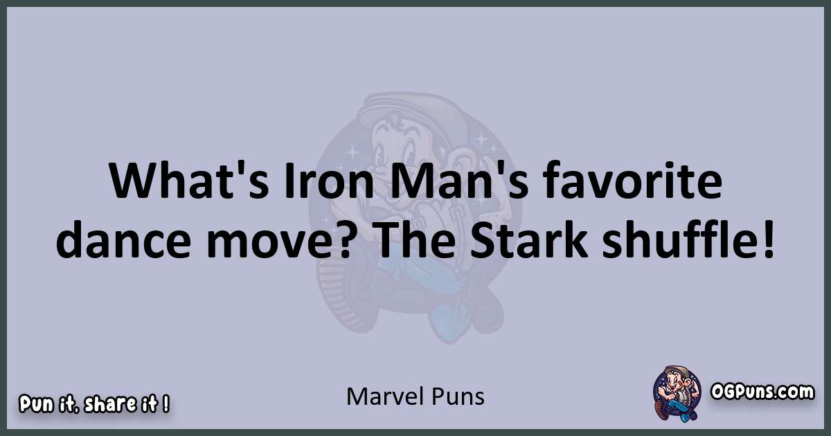 Textual pun with Marvel puns