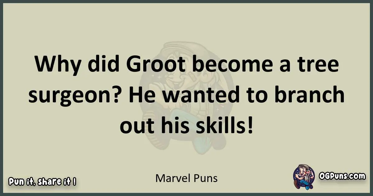 Marvel puns text wordplay