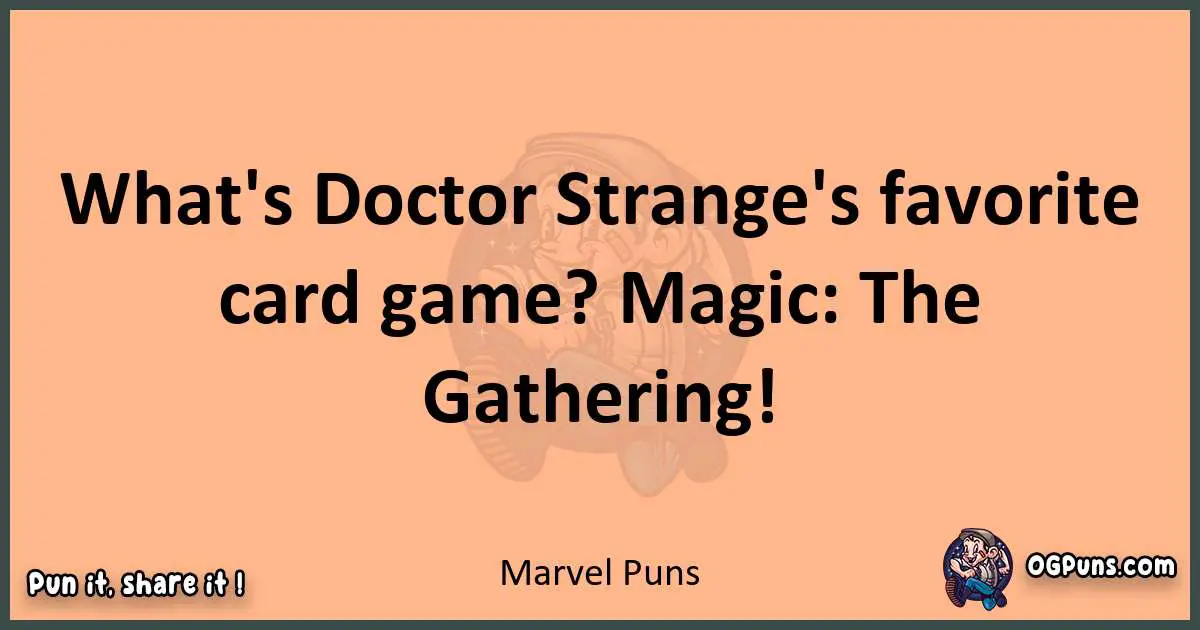 pun with Marvel puns