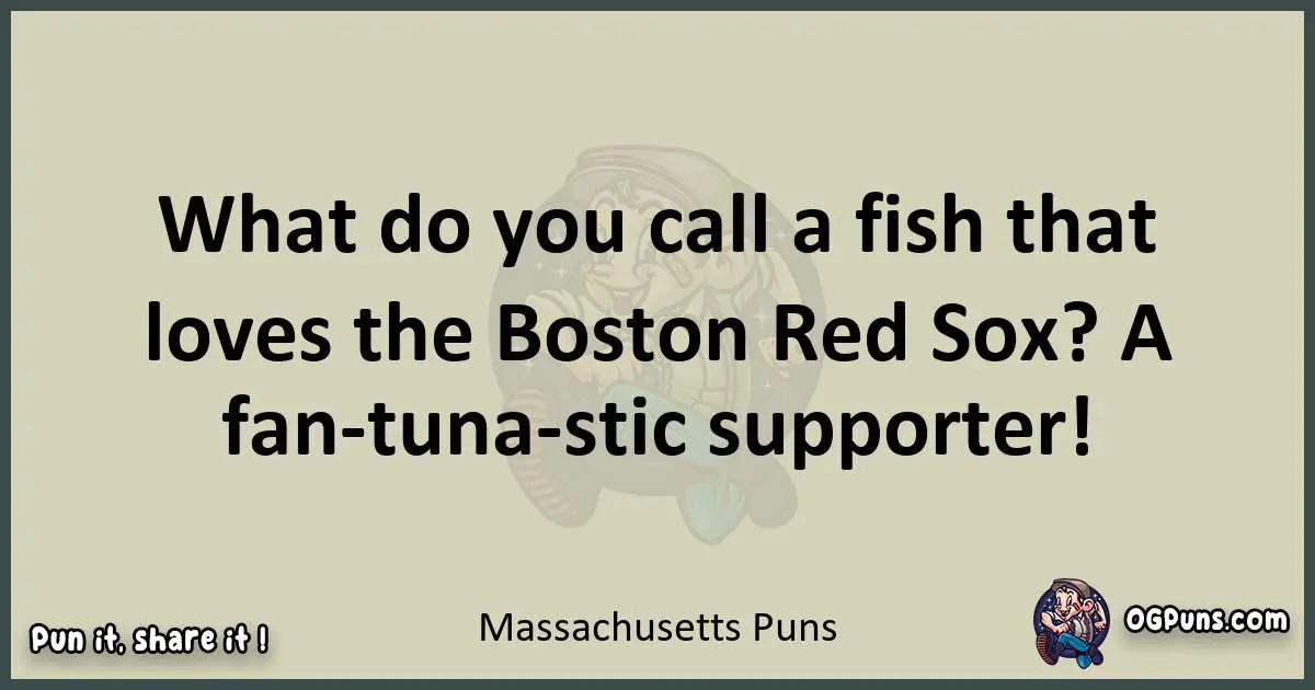 Massachusetts puns text wordplay
