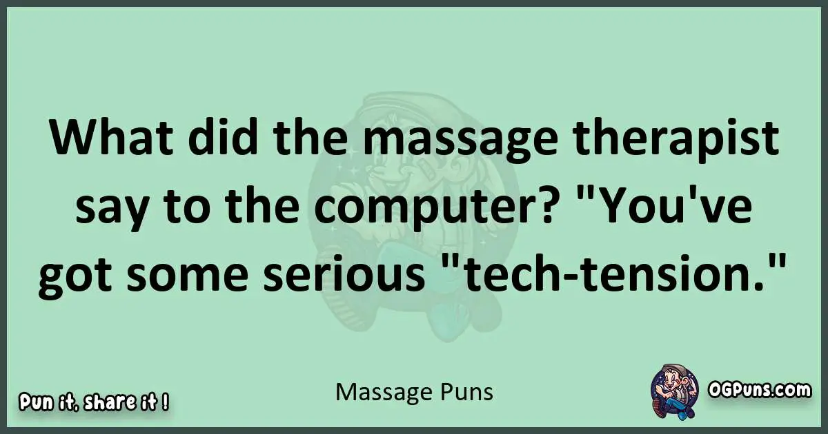 wordplay with Massage puns