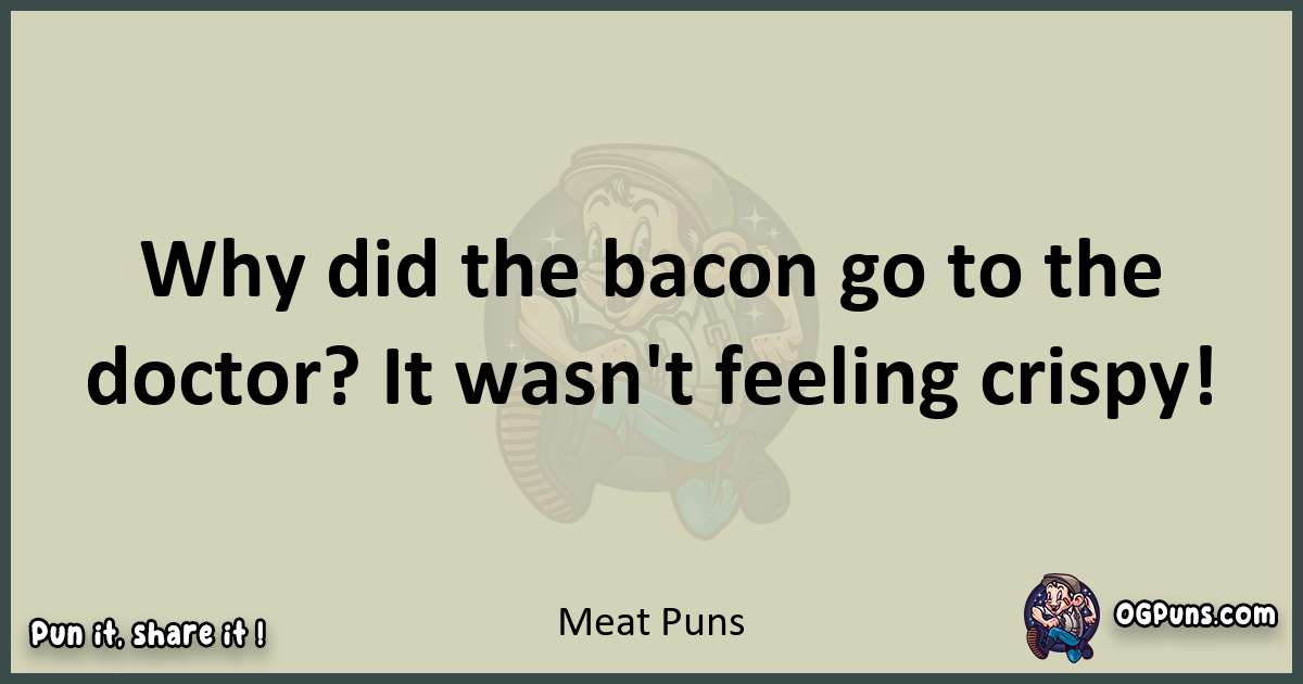 Meat puns text wordplay