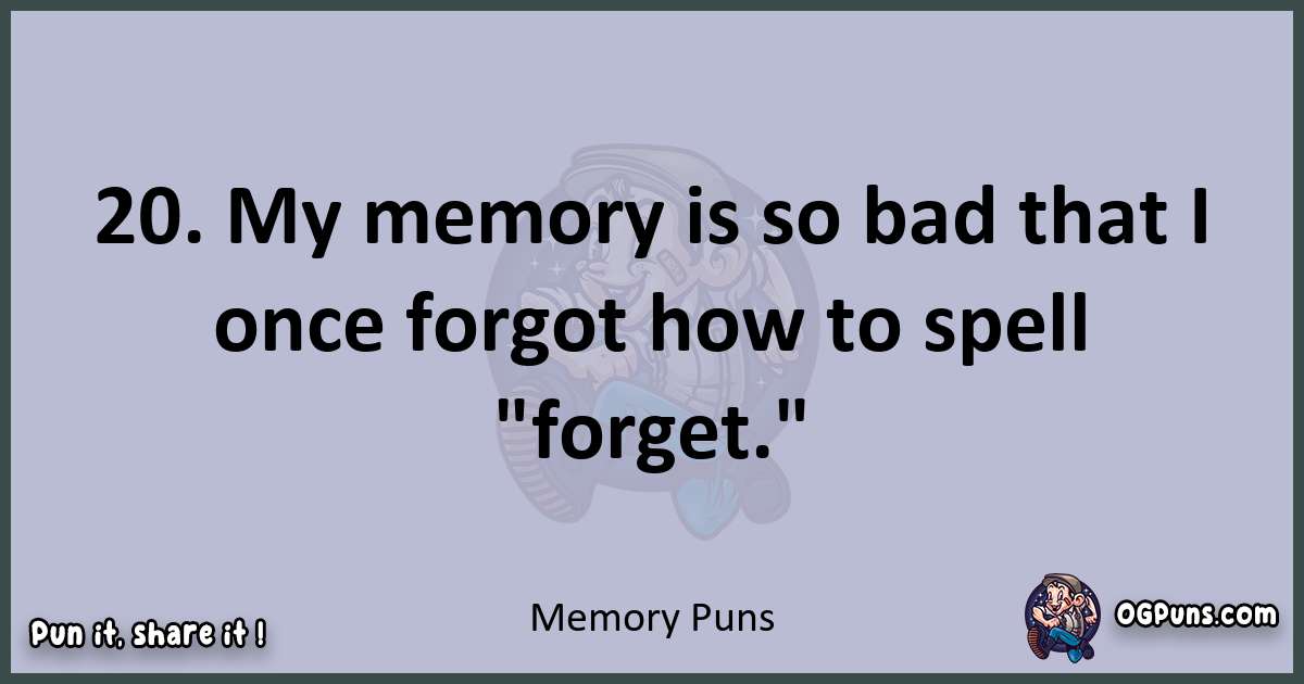 Textual pun with Memory puns