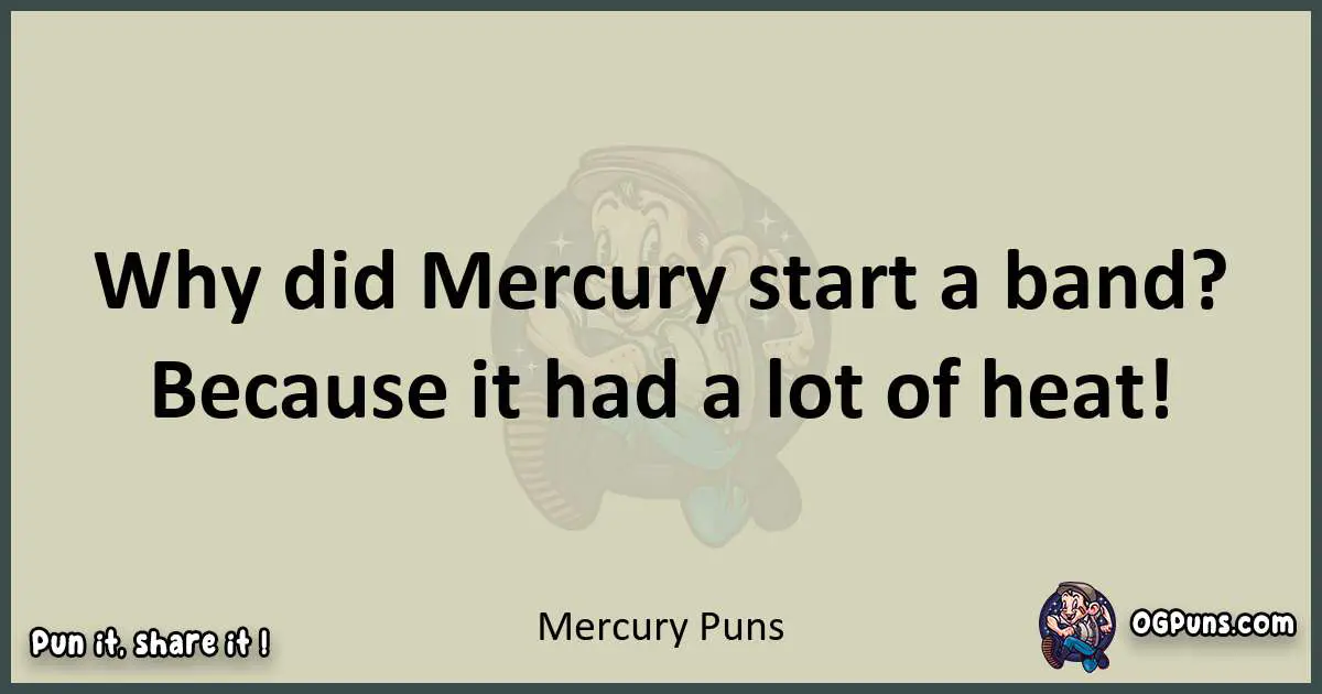 Mercury puns text wordplay