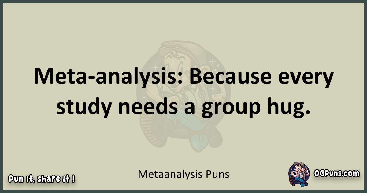 Meta analysis puns text wordplay