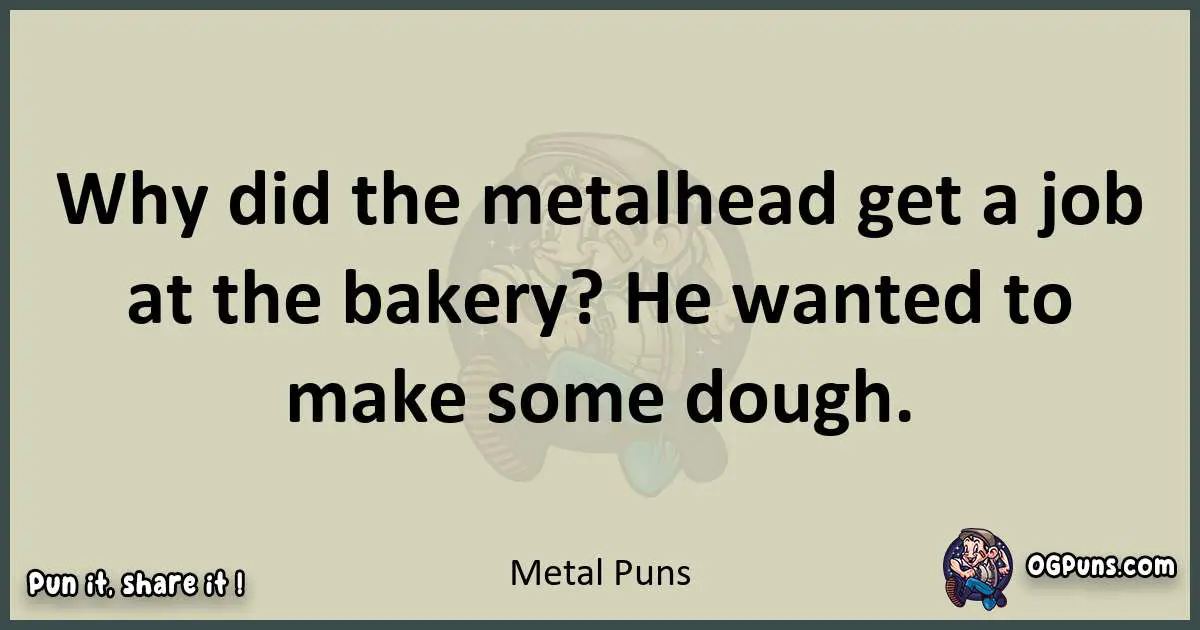 Metal puns text wordplay
