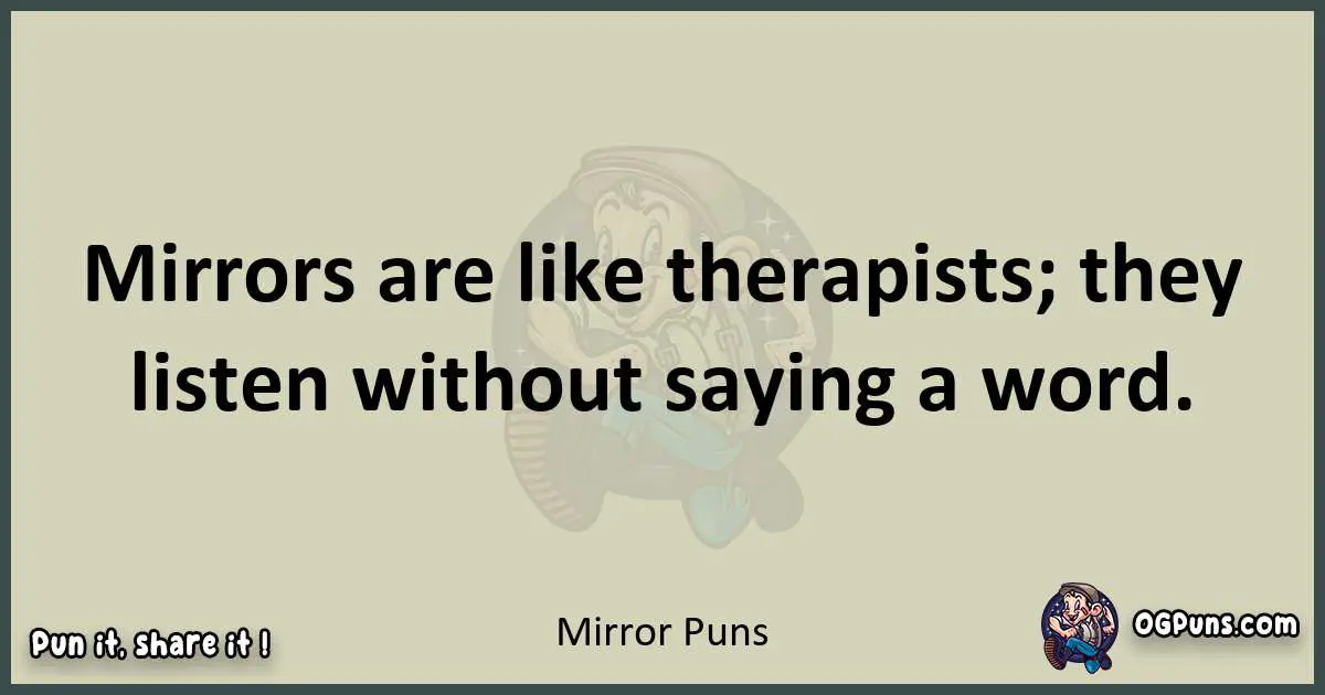 Mirror puns text wordplay