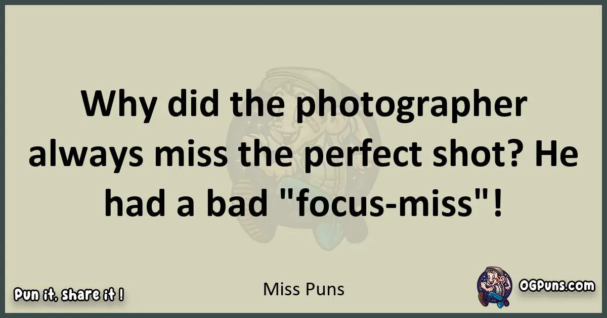 Miss puns text wordplay