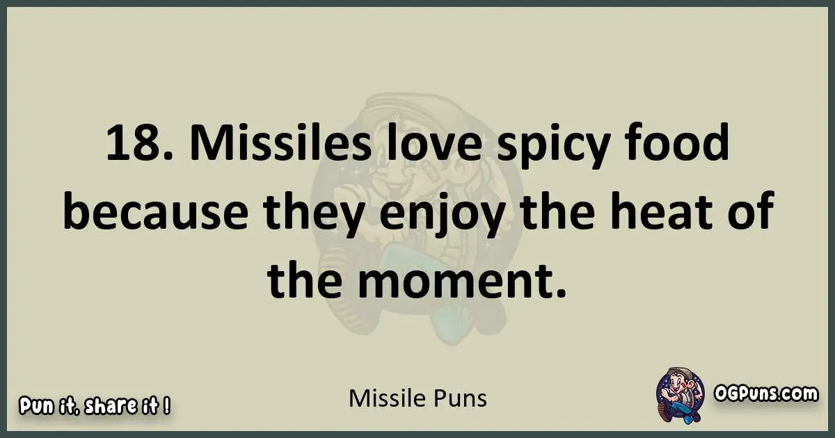 Missile puns text wordplay