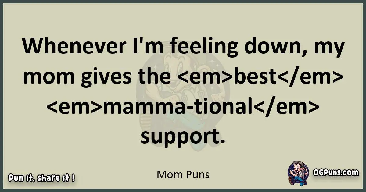 Mom puns text wordplay