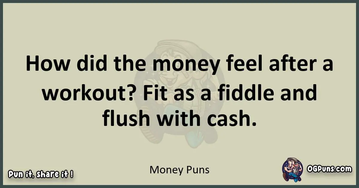 Money puns text wordplay