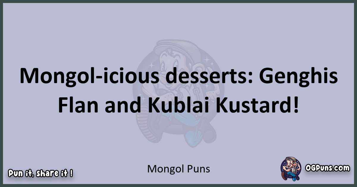 Textual pun with Mongol puns