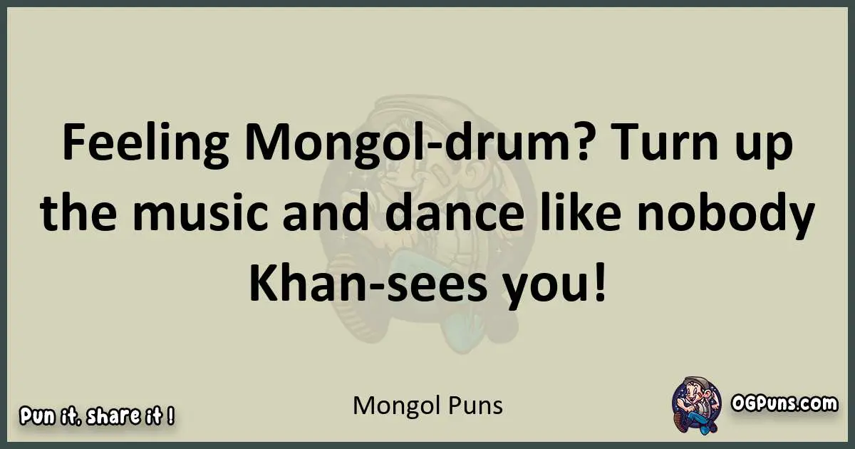 Mongol puns text wordplay