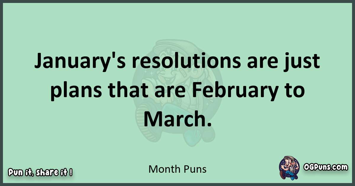 wordplay with Month puns