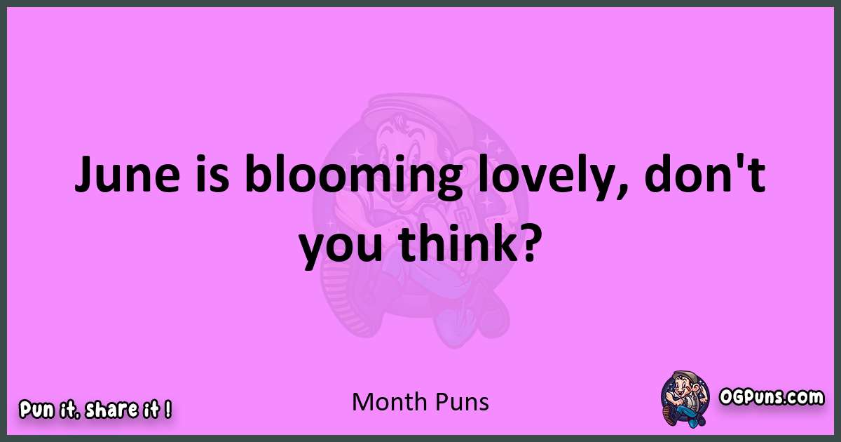 Month puns nice pun