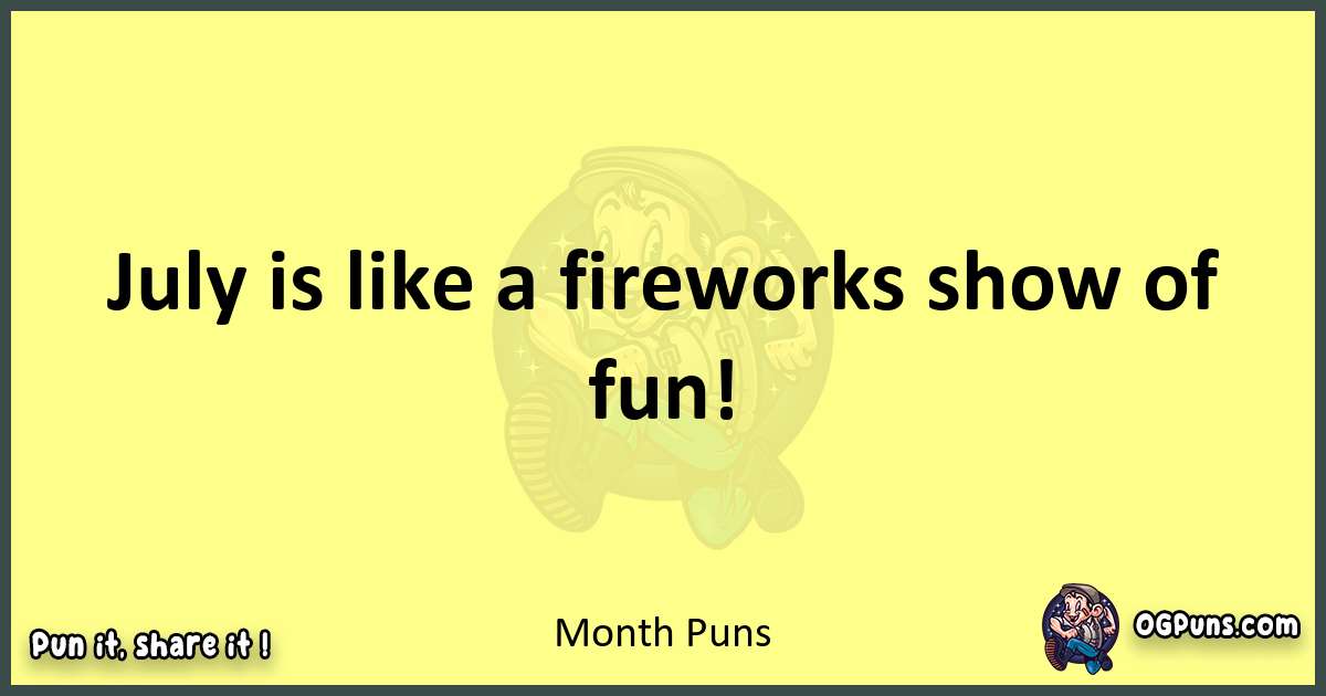 Month puns best worpdlay