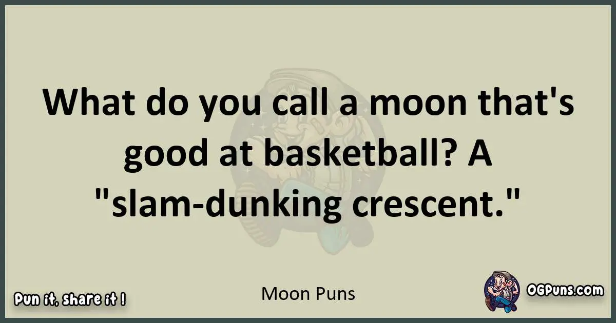 Moon puns text wordplay
