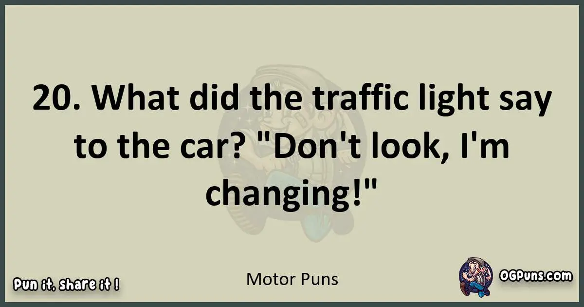 Motor puns text wordplay