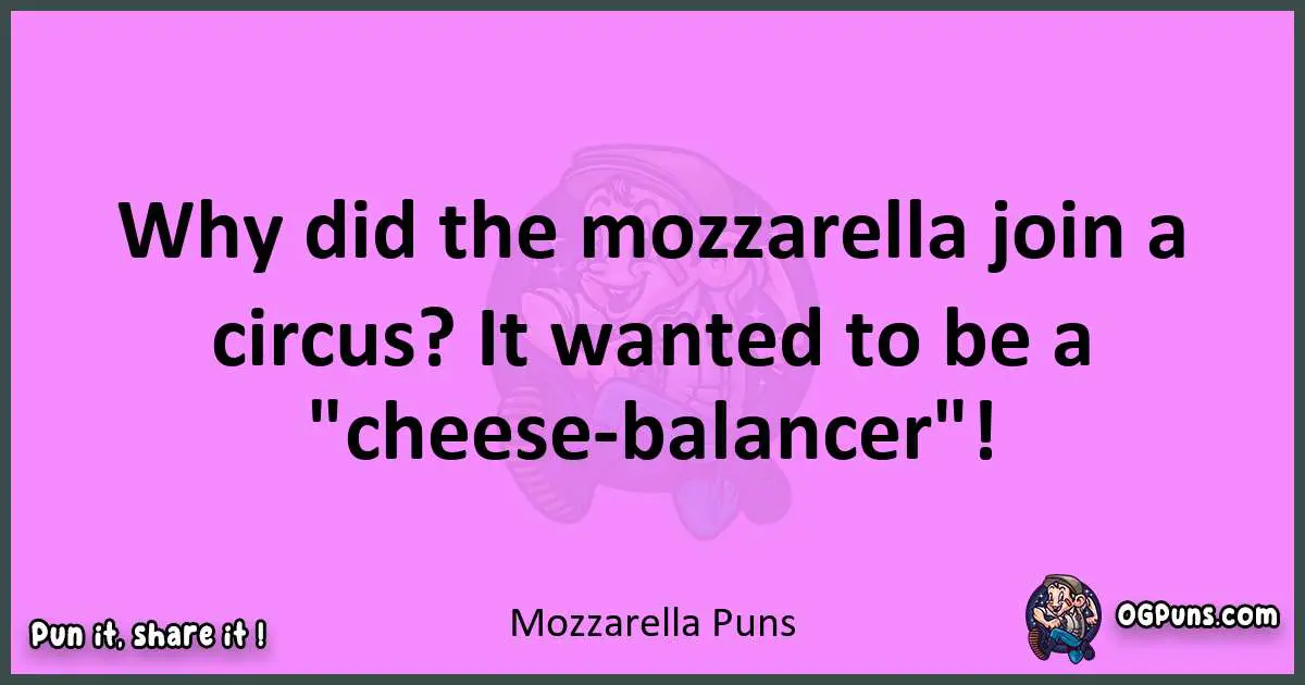 Mozzarella puns nice pun
