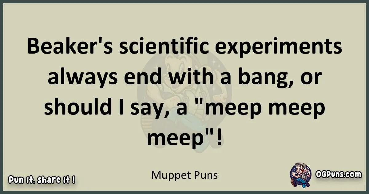 Muppet puns text wordplay