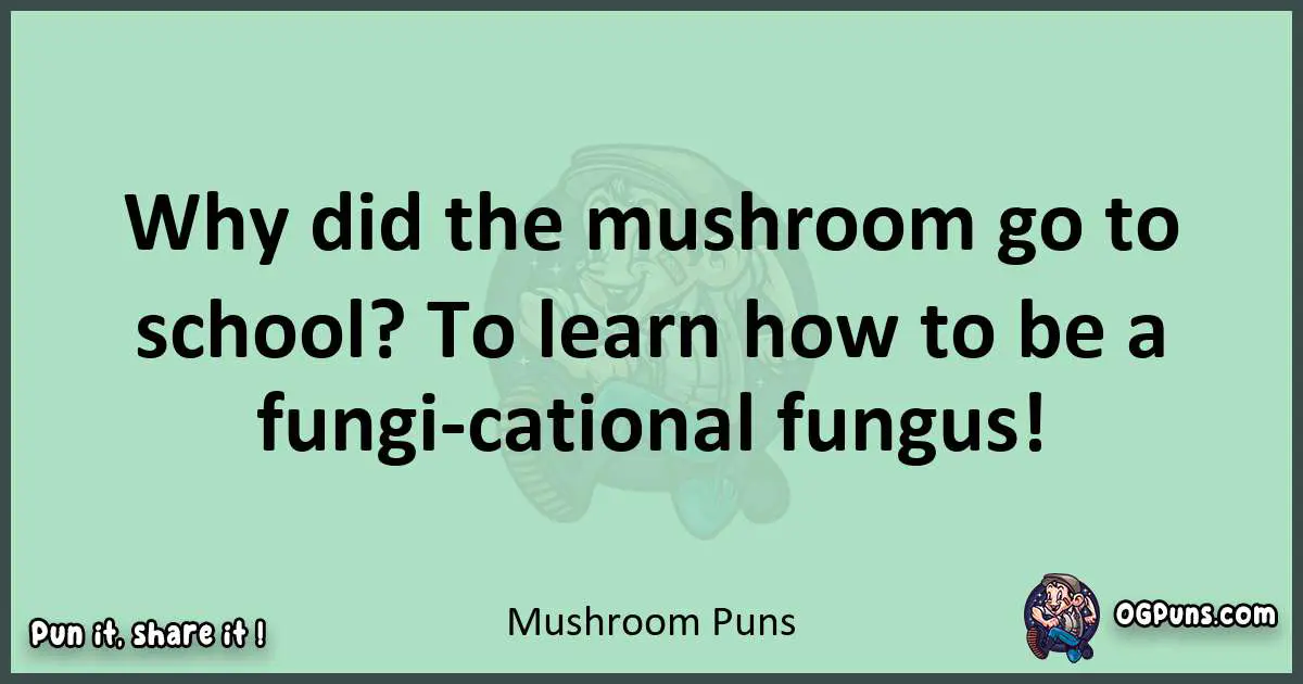 wordplay with Mushroom puns