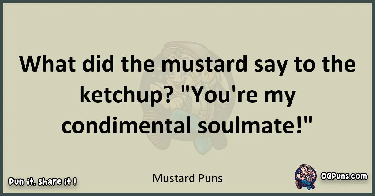 Mustard puns text wordplay