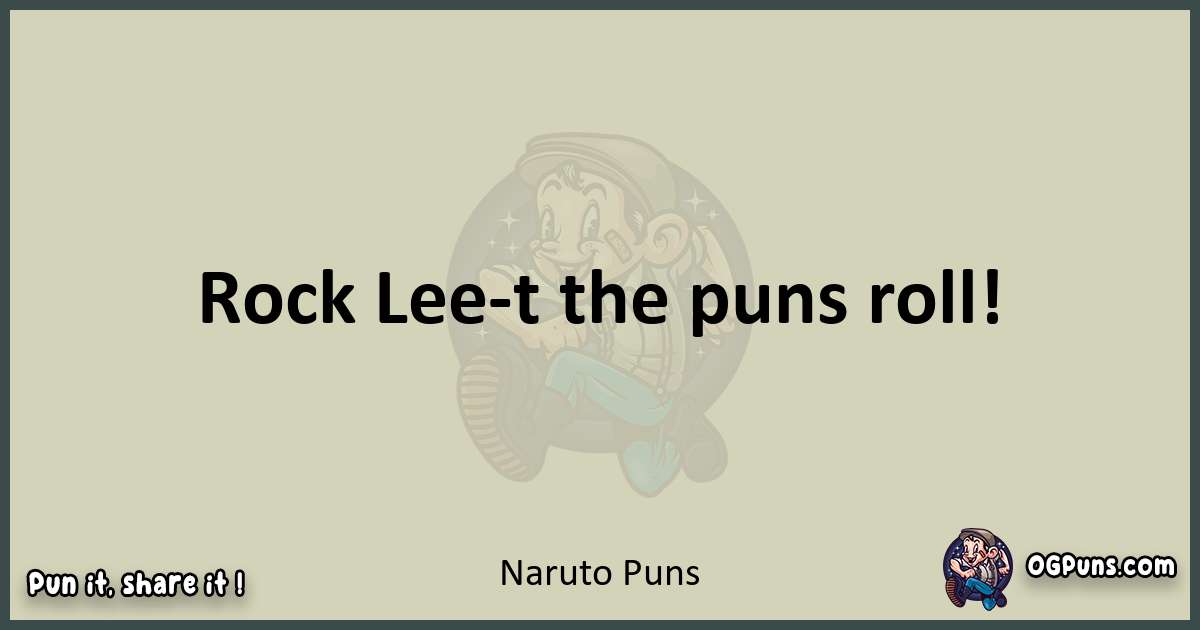 Naruto puns text wordplay