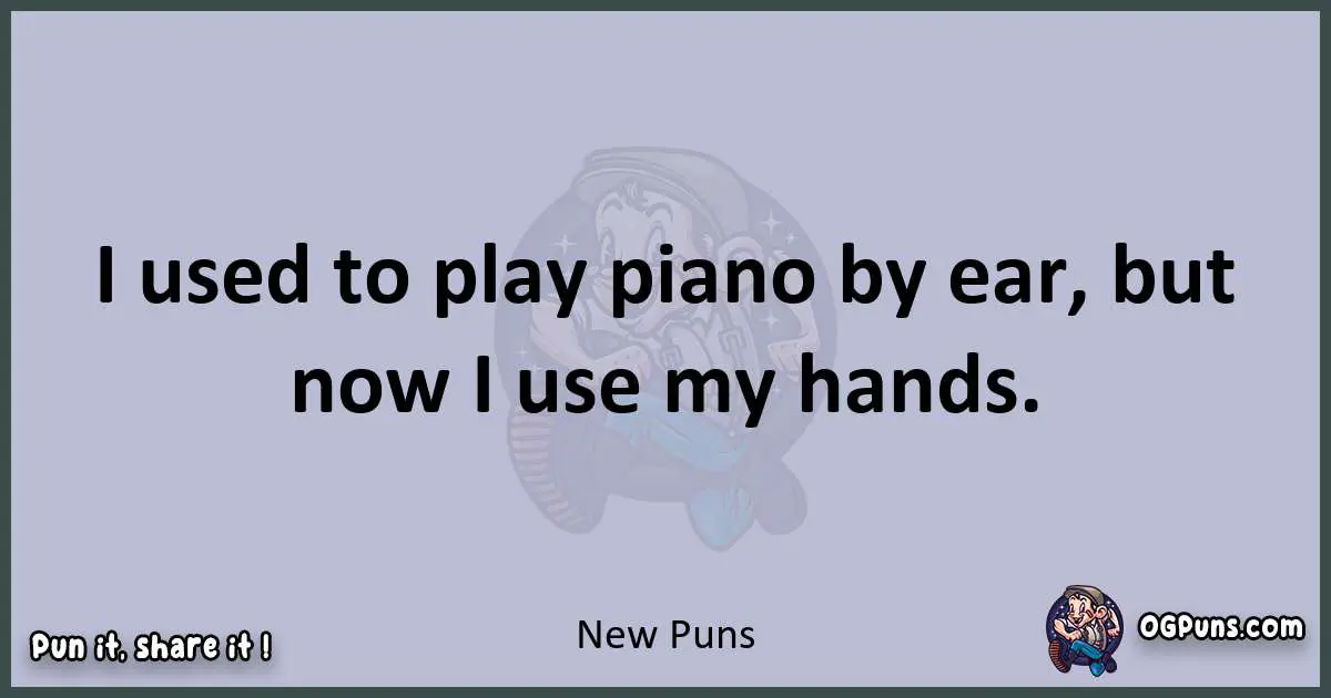Textual pun with New puns