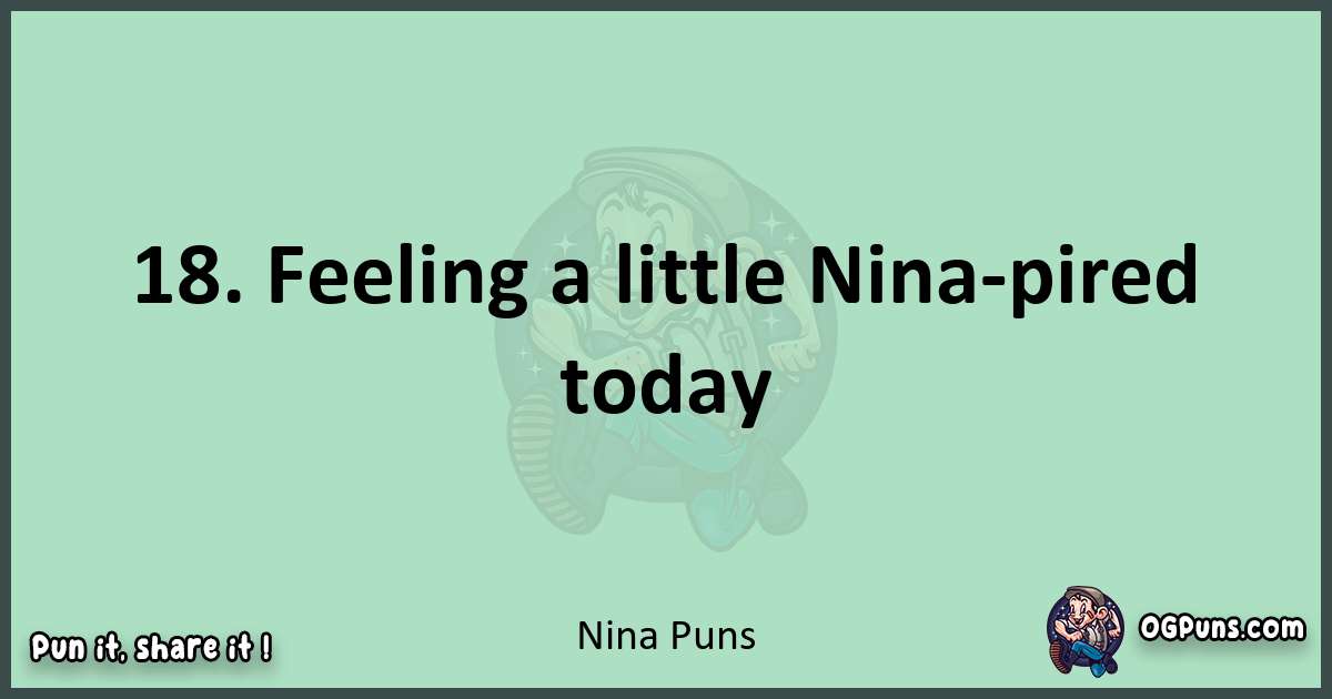 wordplay with Nina puns