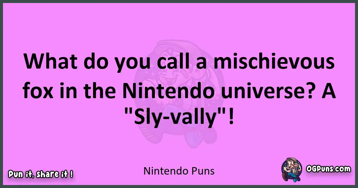 Nintendo puns nice pun