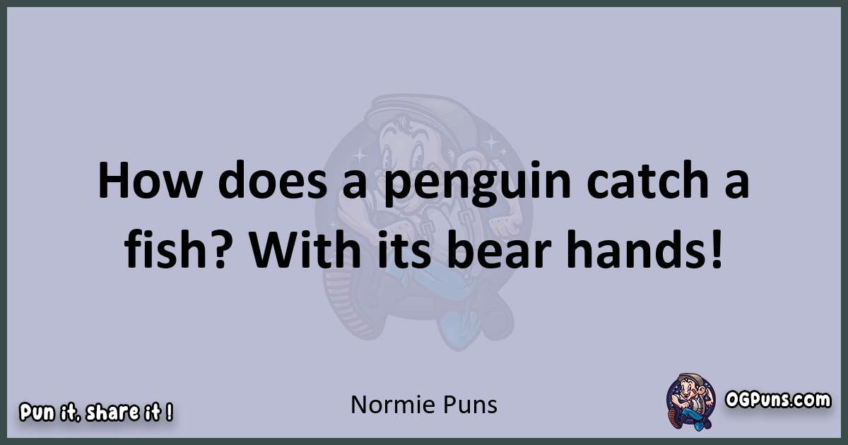 Textual pun with Normie puns