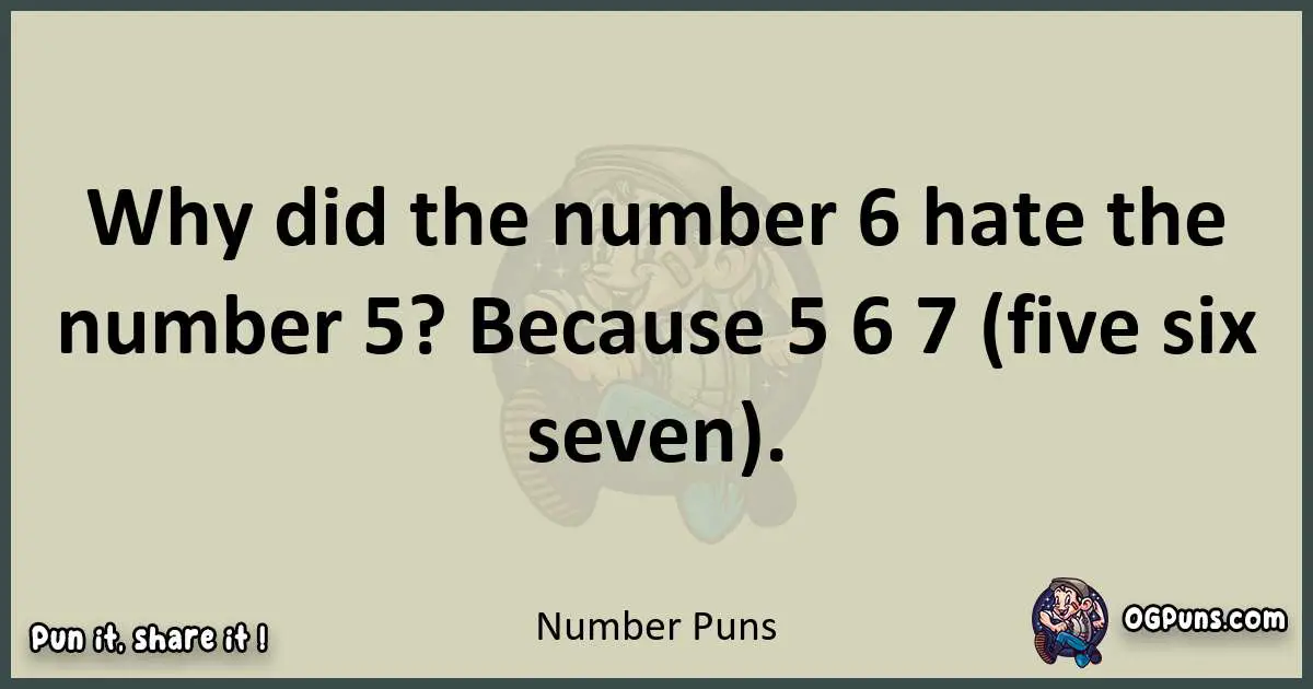 Number puns text wordplay