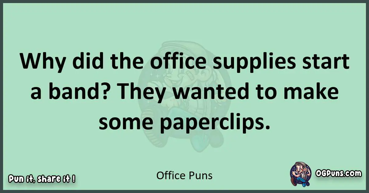 wordplay with Office puns