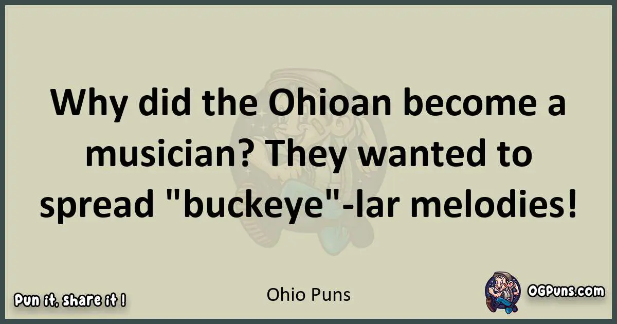 Ohio puns text wordplay