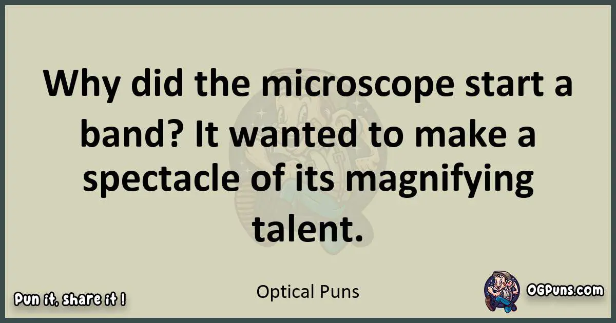 Optical puns text wordplay