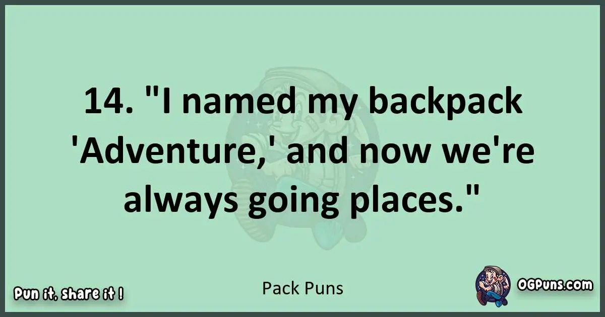 wordplay with Pack puns