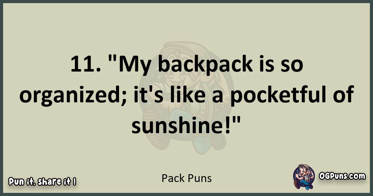 Pack puns text wordplay