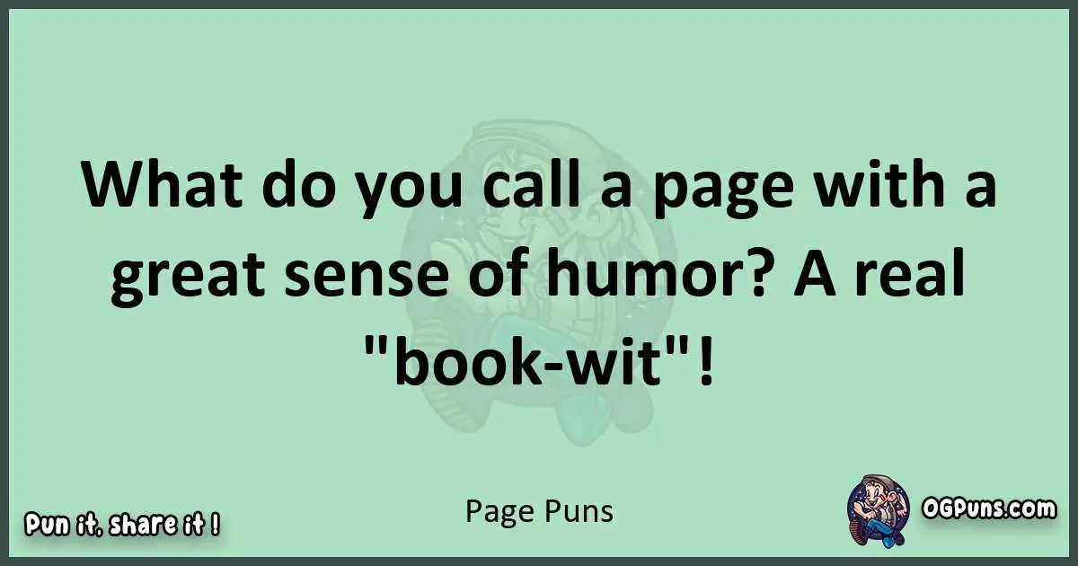 wordplay with Page puns