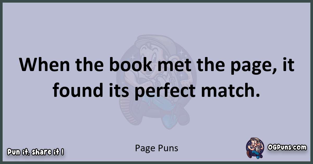 Textual pun with Page puns