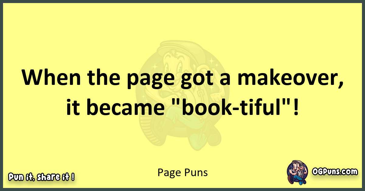 Page puns best worpdlay