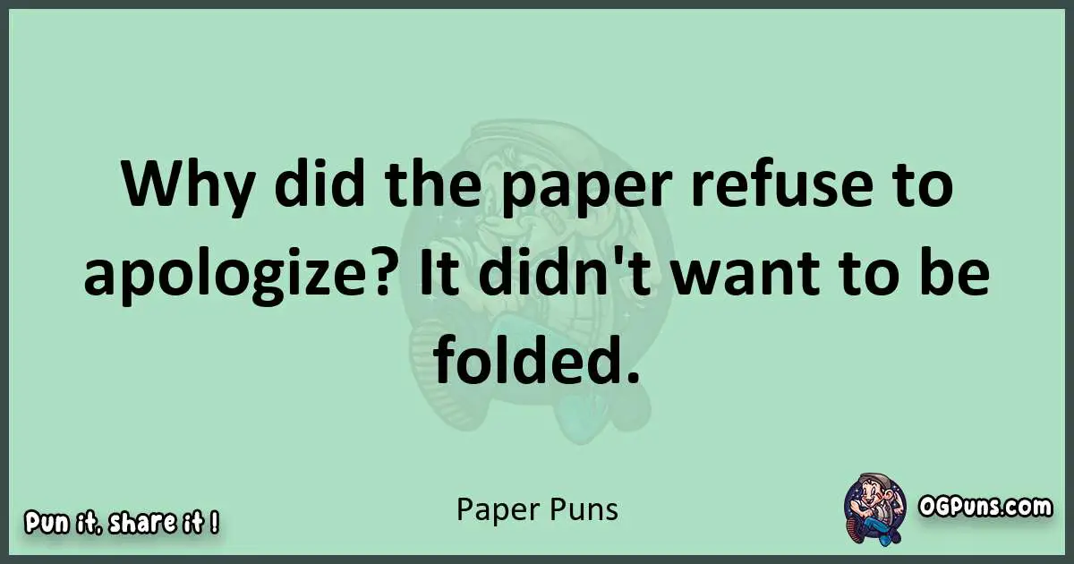 wordplay with Paper puns