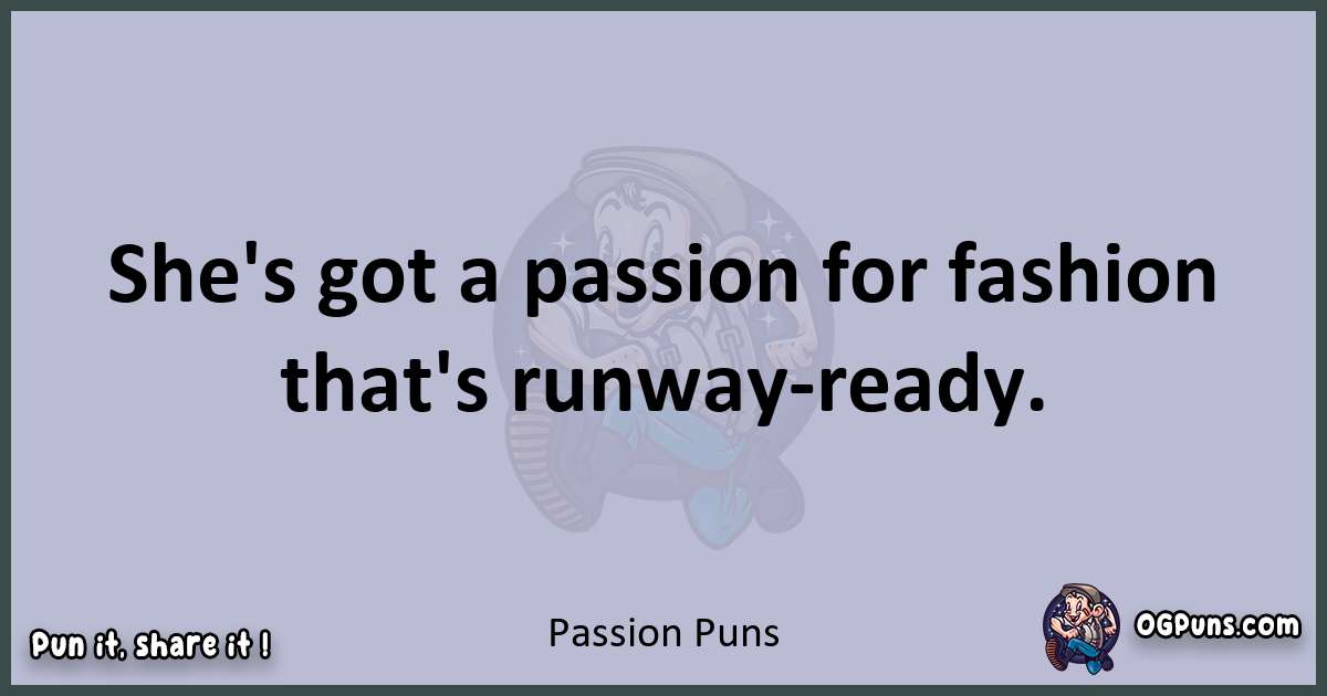 Textual pun with Passion puns