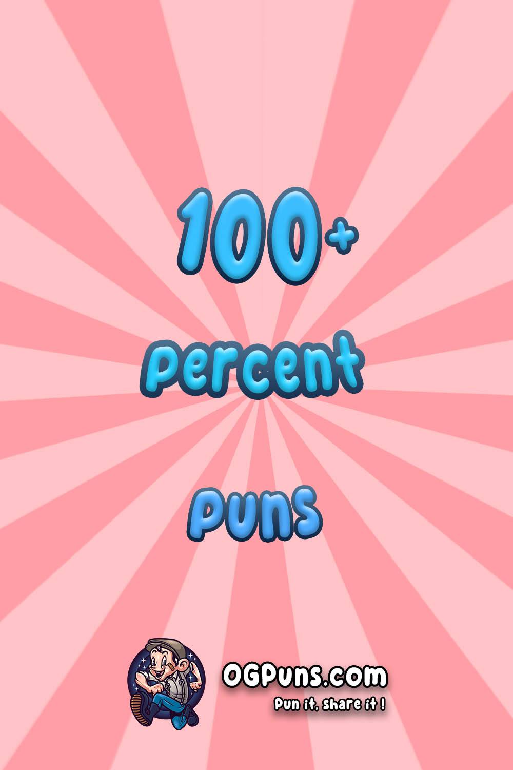 Percent puns Image for Pinterest
