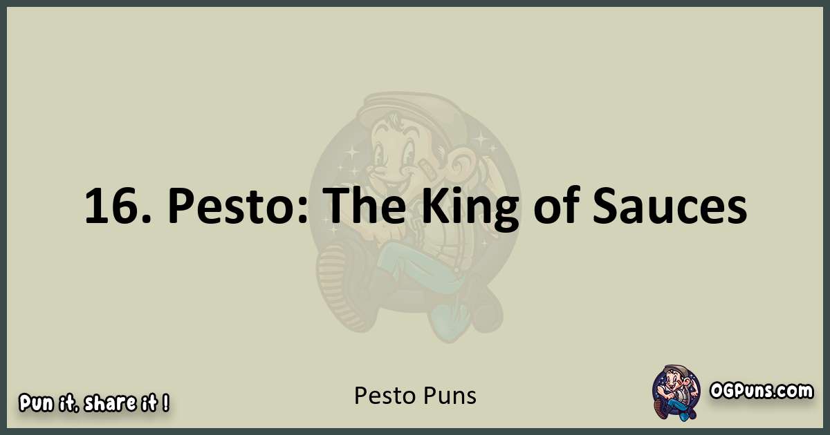 Pesto puns text wordplay