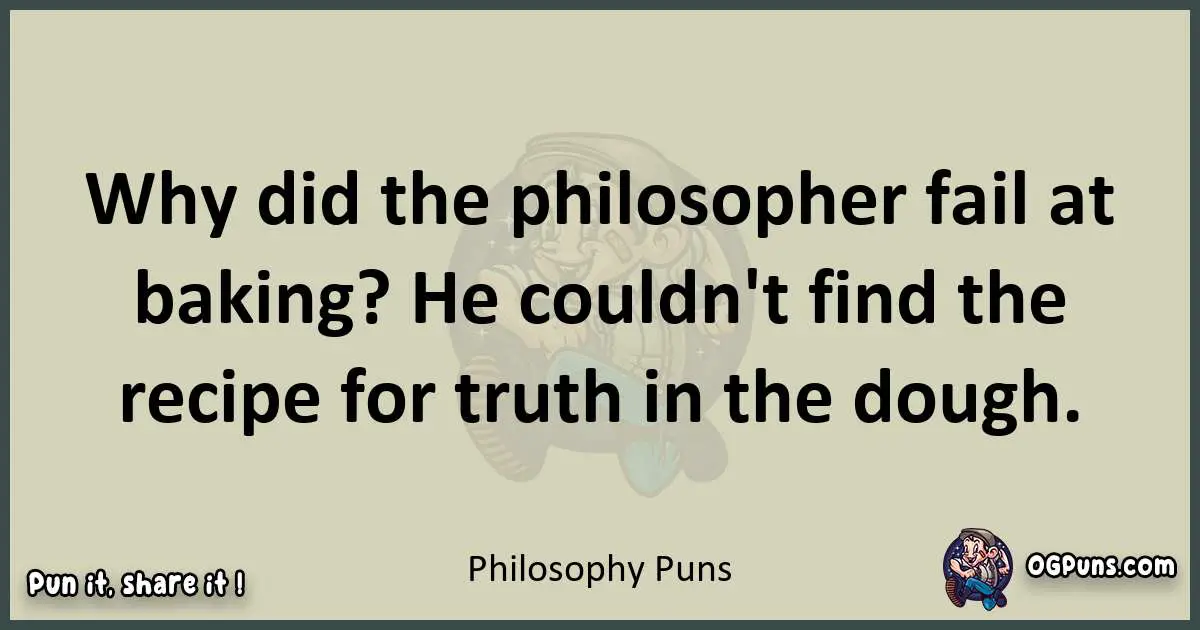 Philosophy puns text wordplay