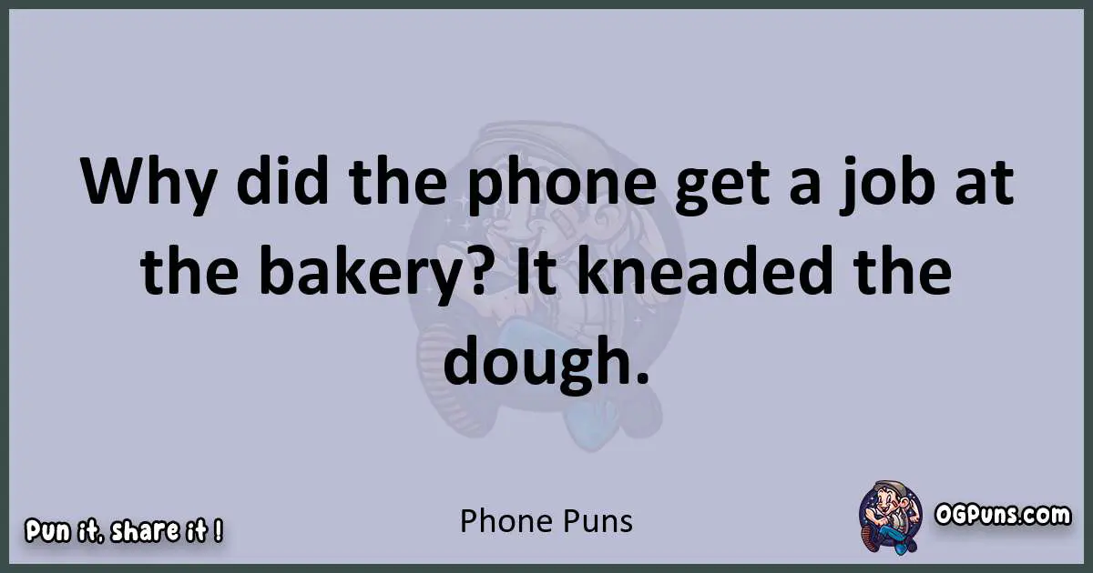 Textual pun with Phone puns