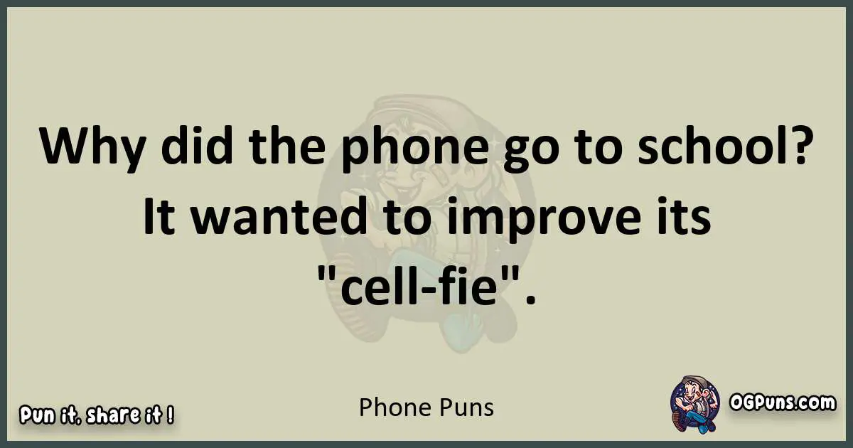 Phone puns text wordplay