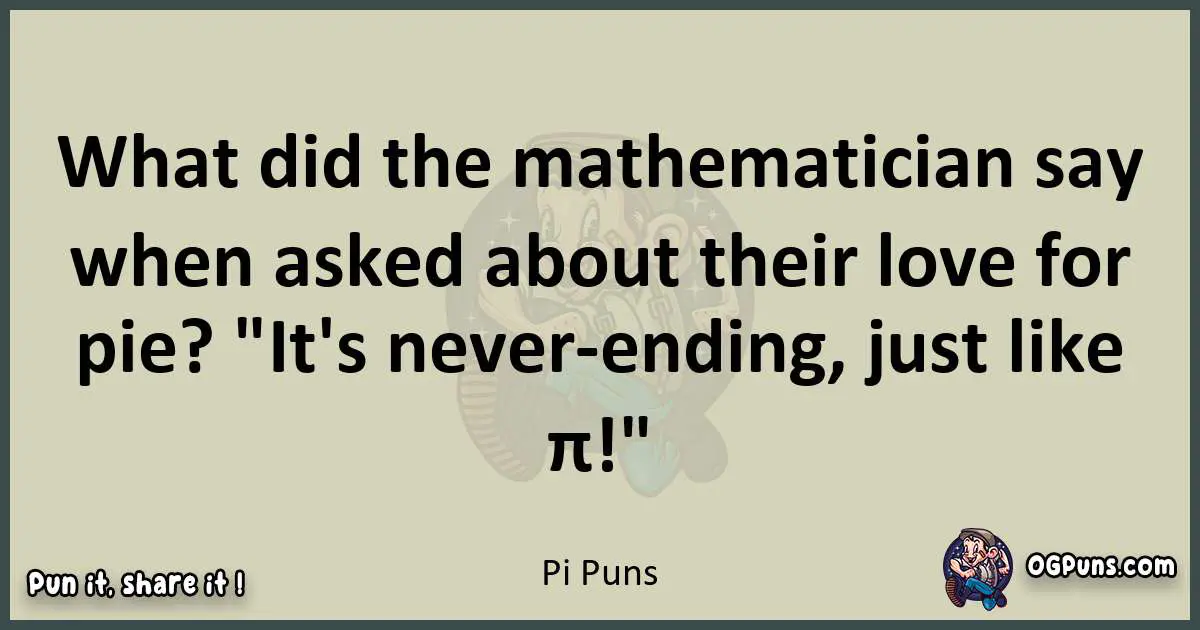 Pi puns text wordplay