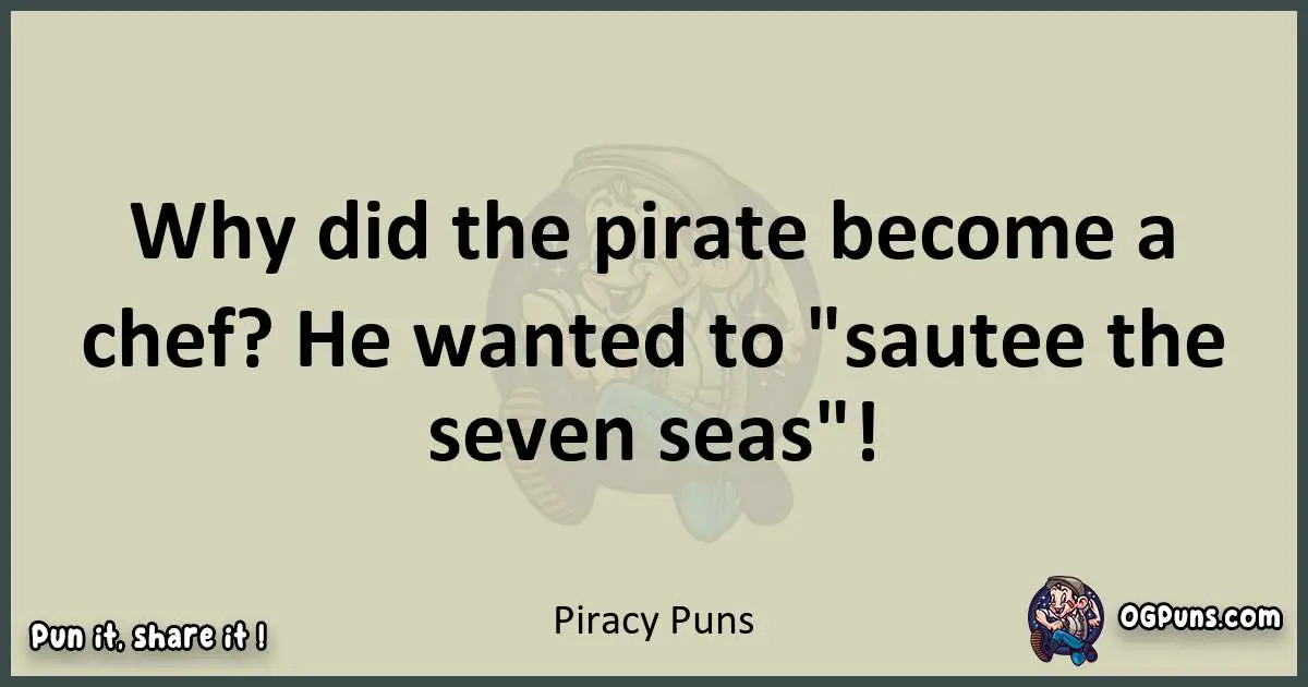 Piracy puns text wordplay