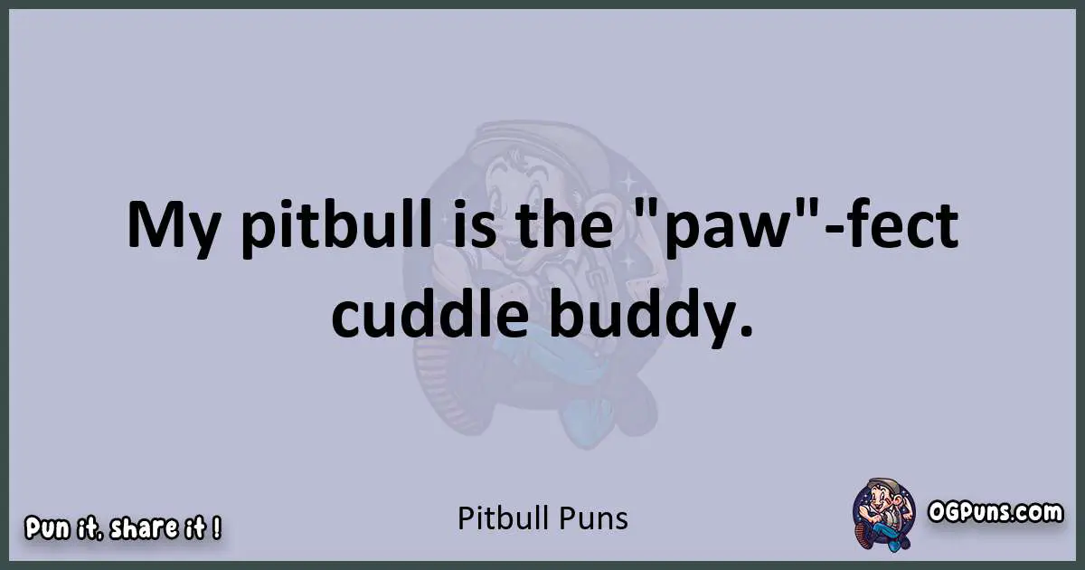 Textual pun with Pitbull puns